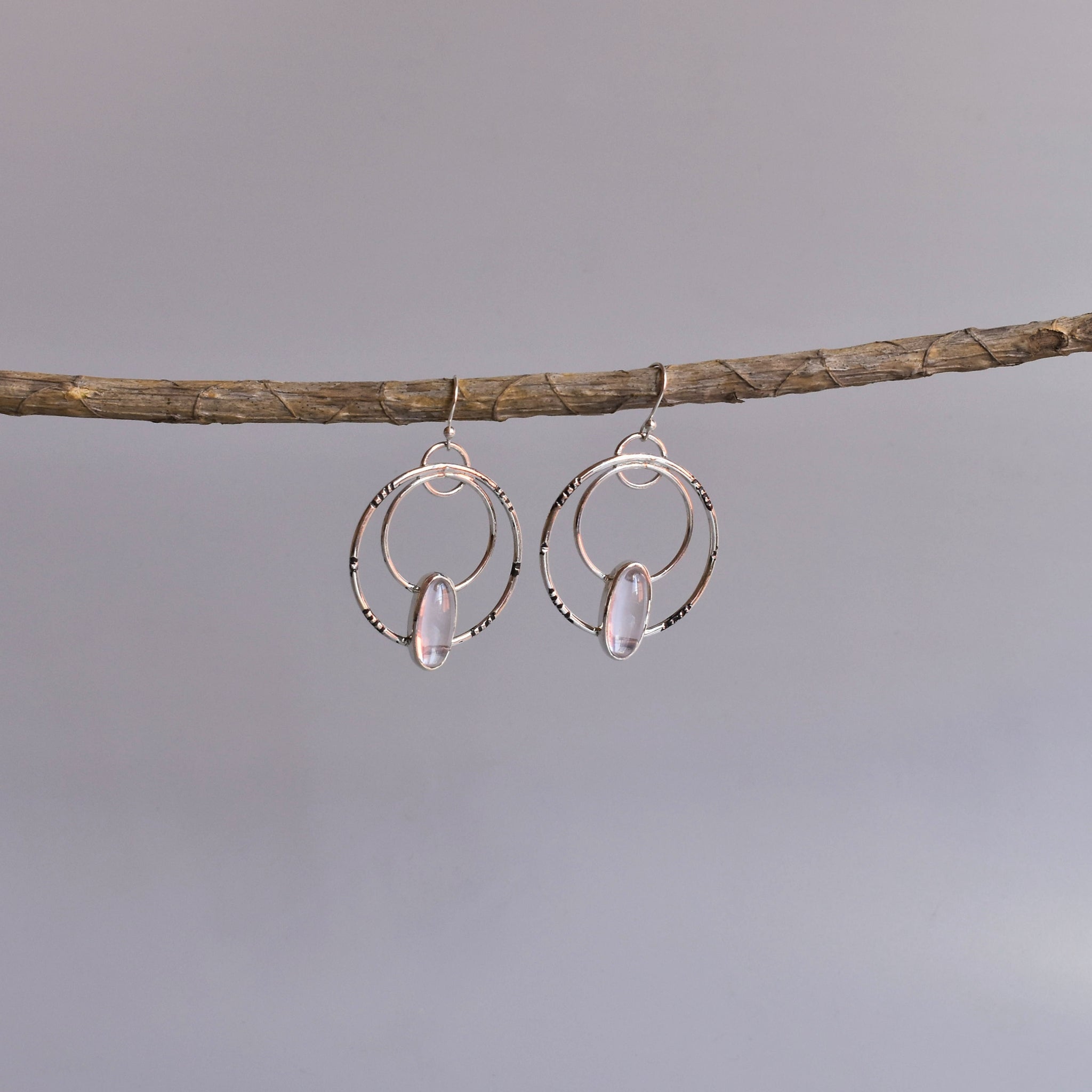 Relic - Rose Quartz Earrings