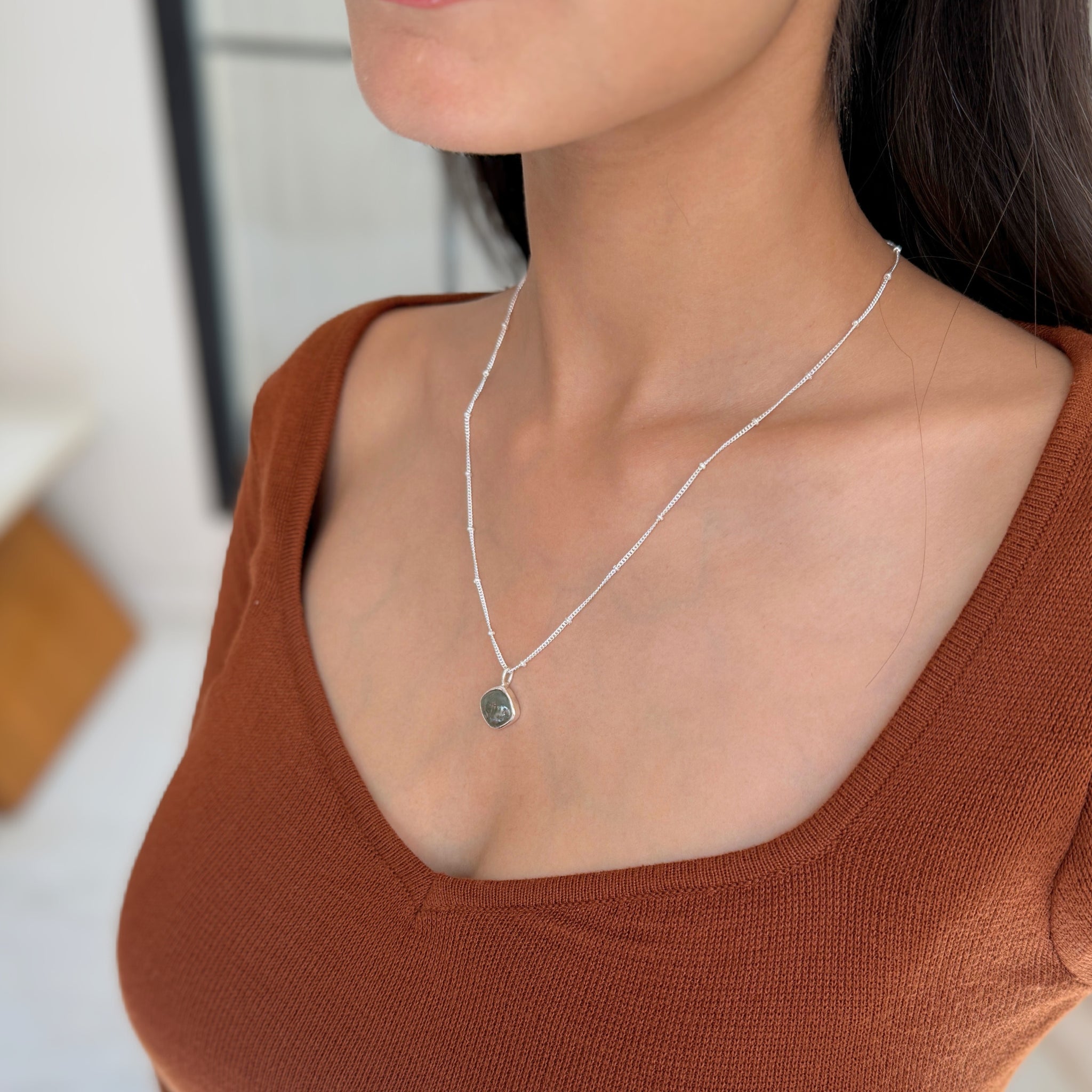 Solace - Moss Agate Necklace