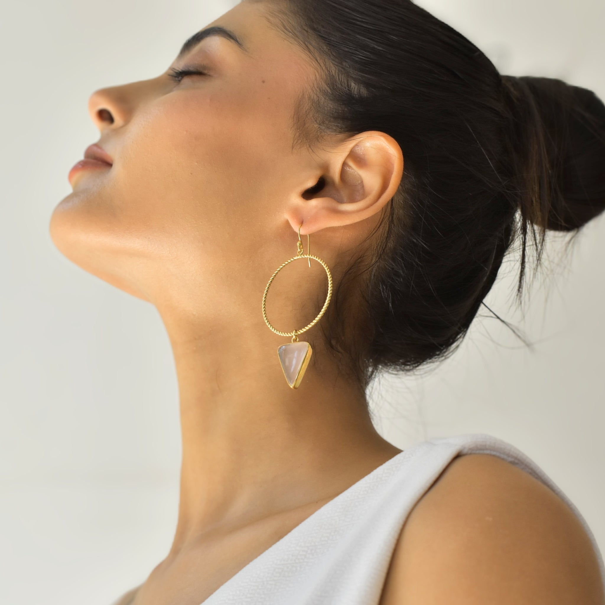 Nexus - Rose Quartz Earrings