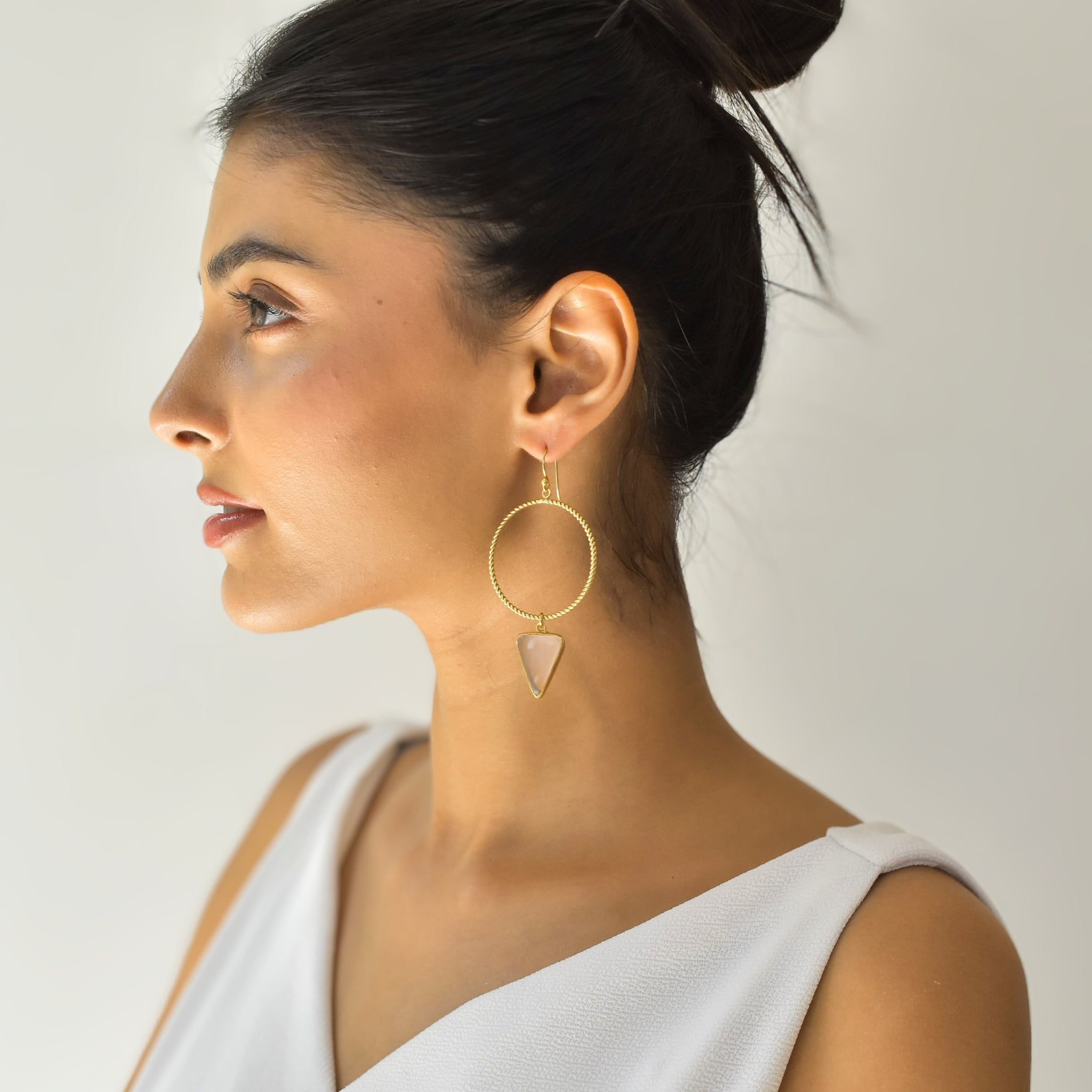 Nexus - Rose Quartz Earrings