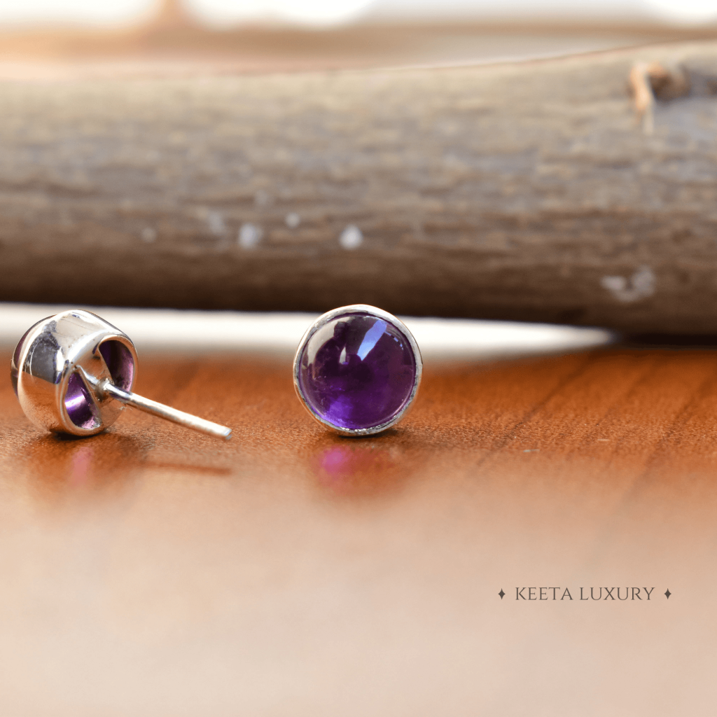 Basic - Amethyst Stud -