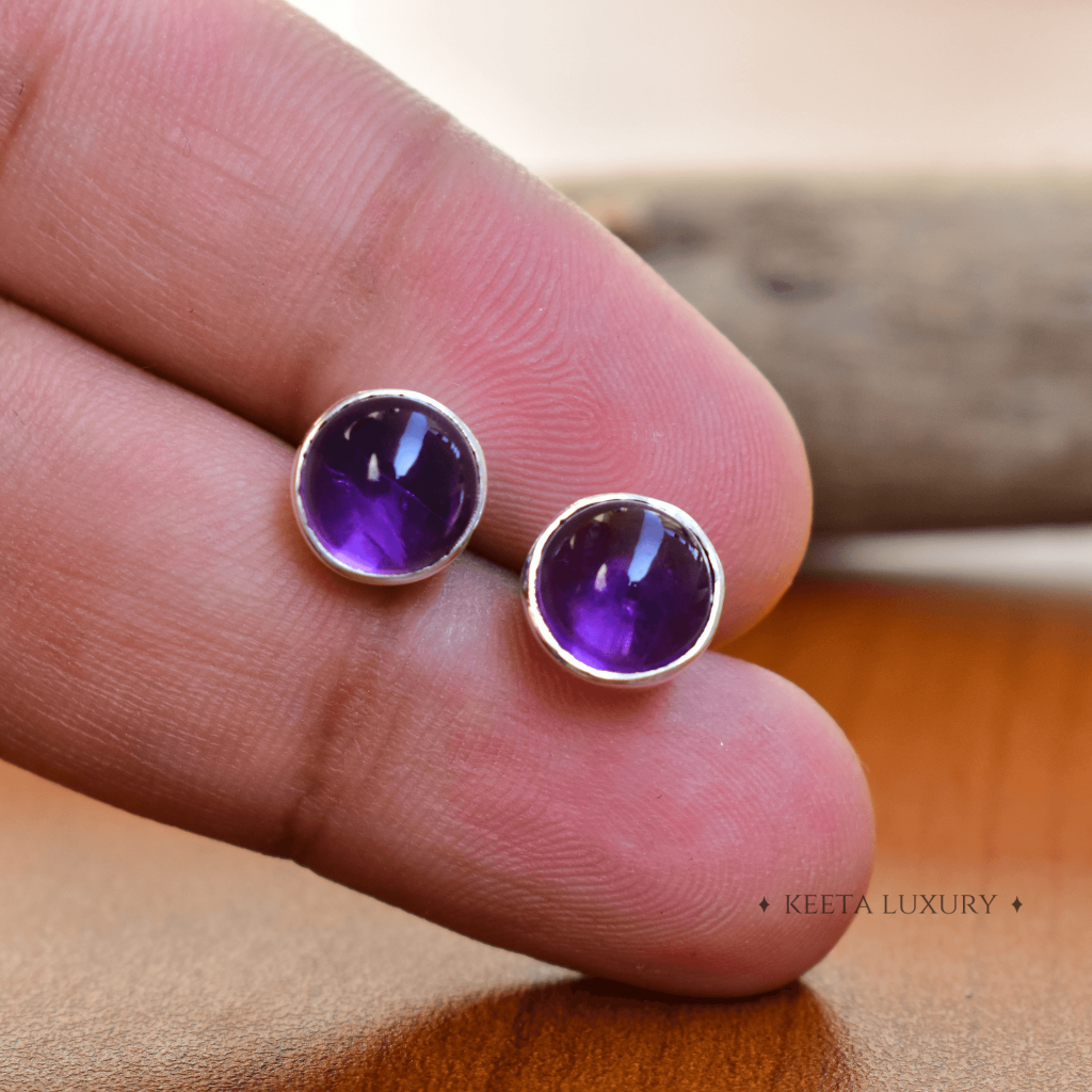 Basic - Amethyst Stud -