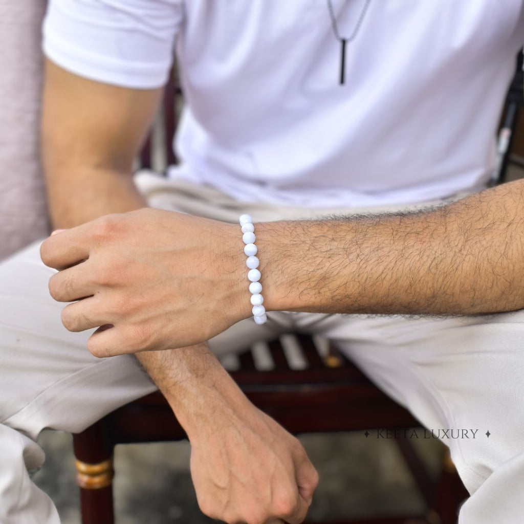 Basic - Blue Lace Agate Bracelet Bracelets