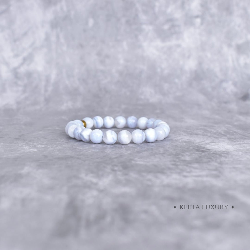 Basic - Blue Lace Agate Bracelet Bracelets