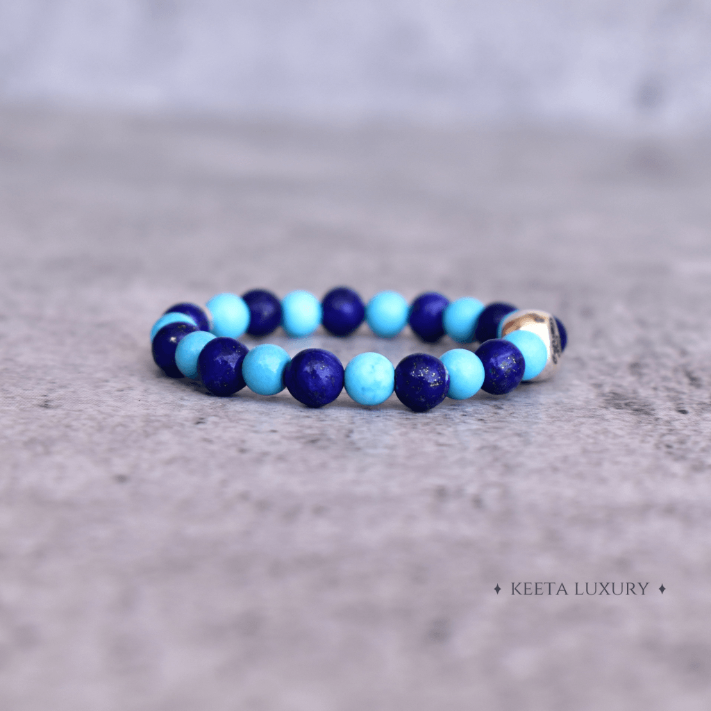 Blue Oasis - Lapis and Turquoise Bracelets -