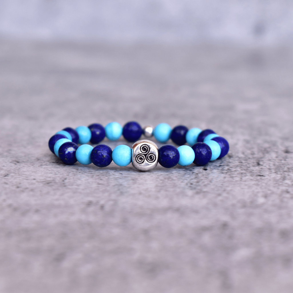 Blue Oasis - Lapis and Turquoise Bracelets -
