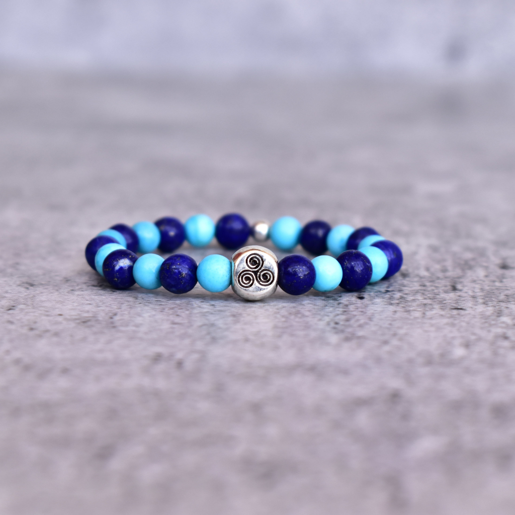 Blue Oasis - Lapis and Turquoise Bracelets -