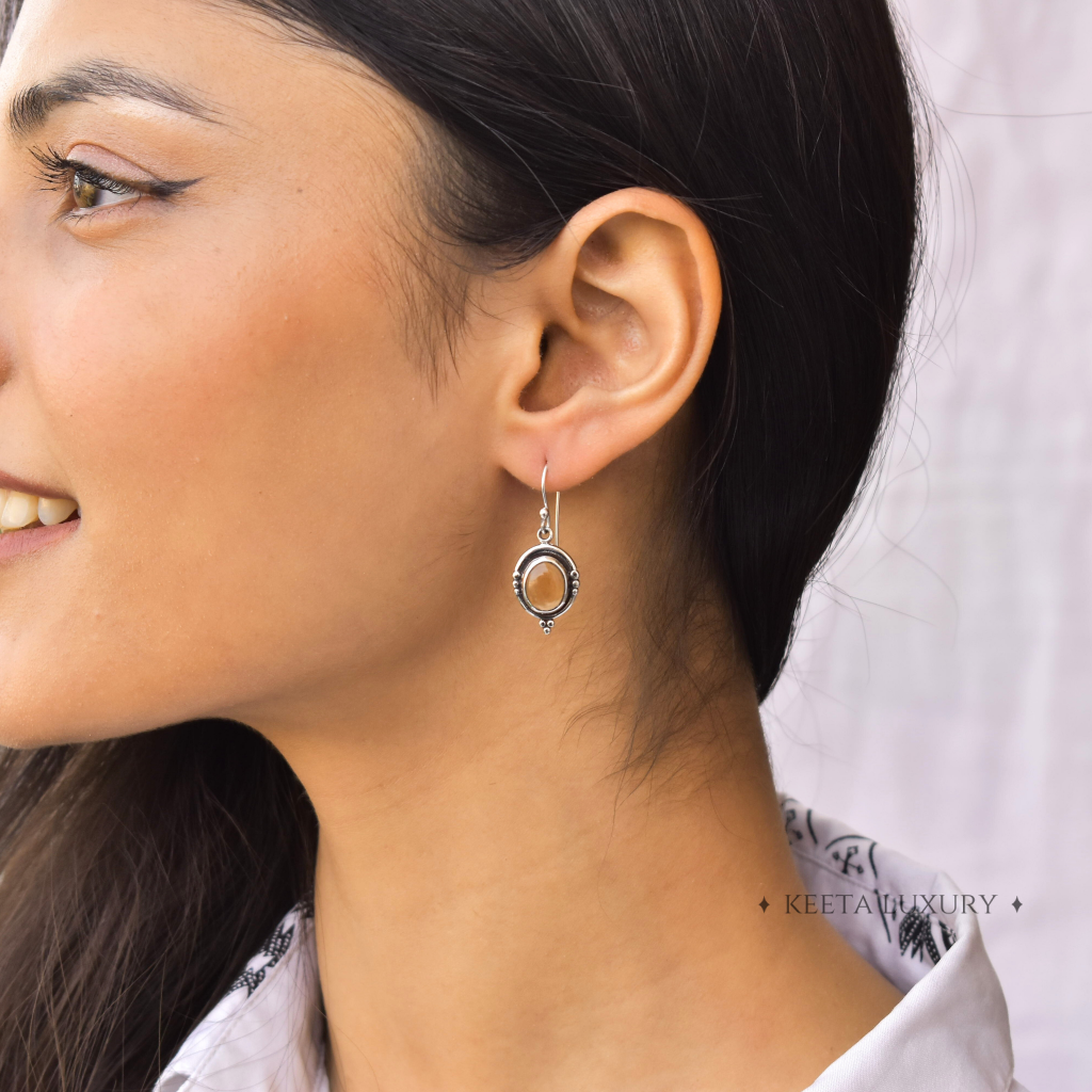 Bohemian - Citrine Earrings -