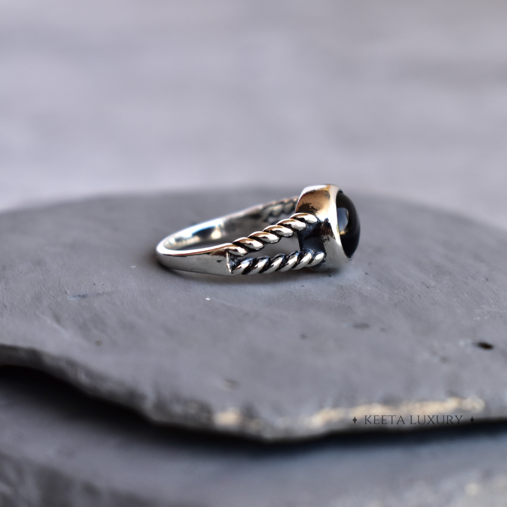 Bohemian Dance - Black Onyx Ring -