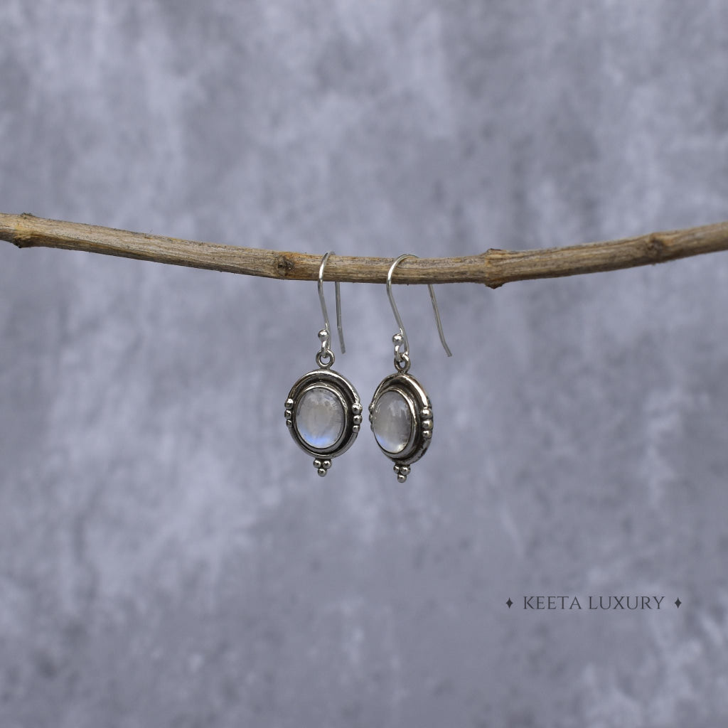 Bohemian - Moonstone Earrings -