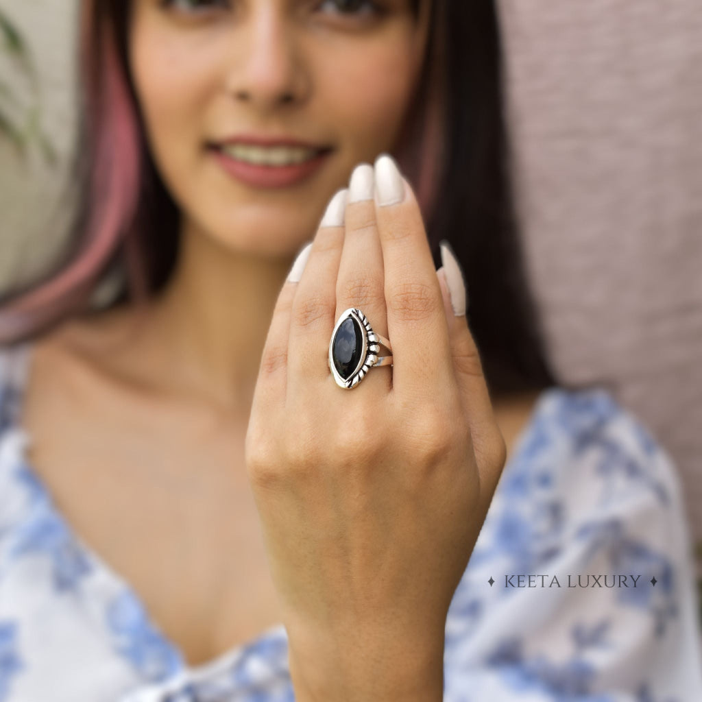 Bohemian Treasures - Black Onyx Ring -