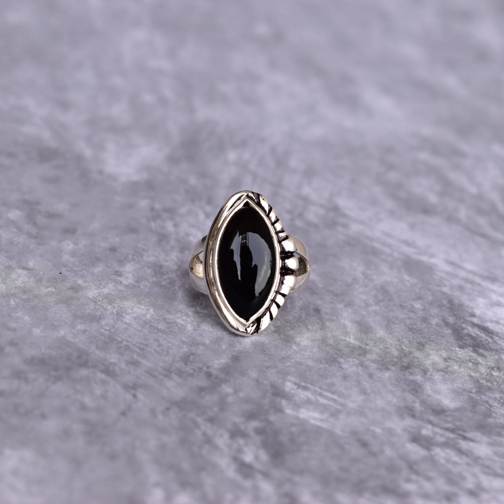 Bohemian Treasures - Black Onyx Ring -