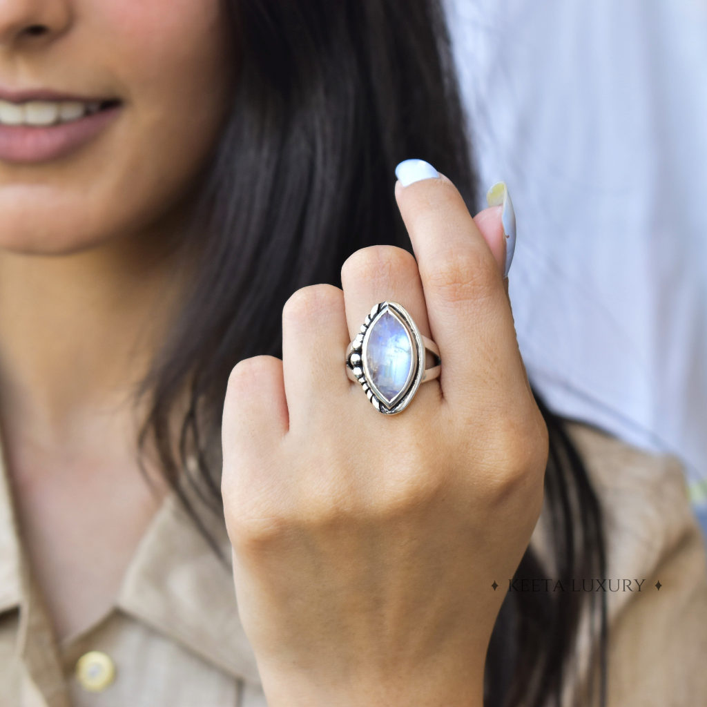 Bohemian Treasures - Moonstone Ring -