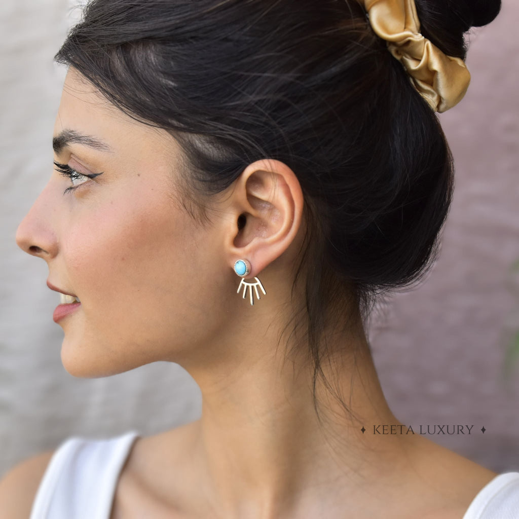 Boho Elegance - Turquoise Studs -