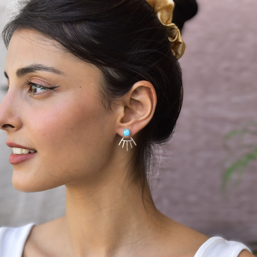 Boho Elegance - Turquoise Studs -