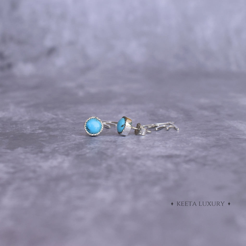 Boho Elegance - Turquoise Studs -