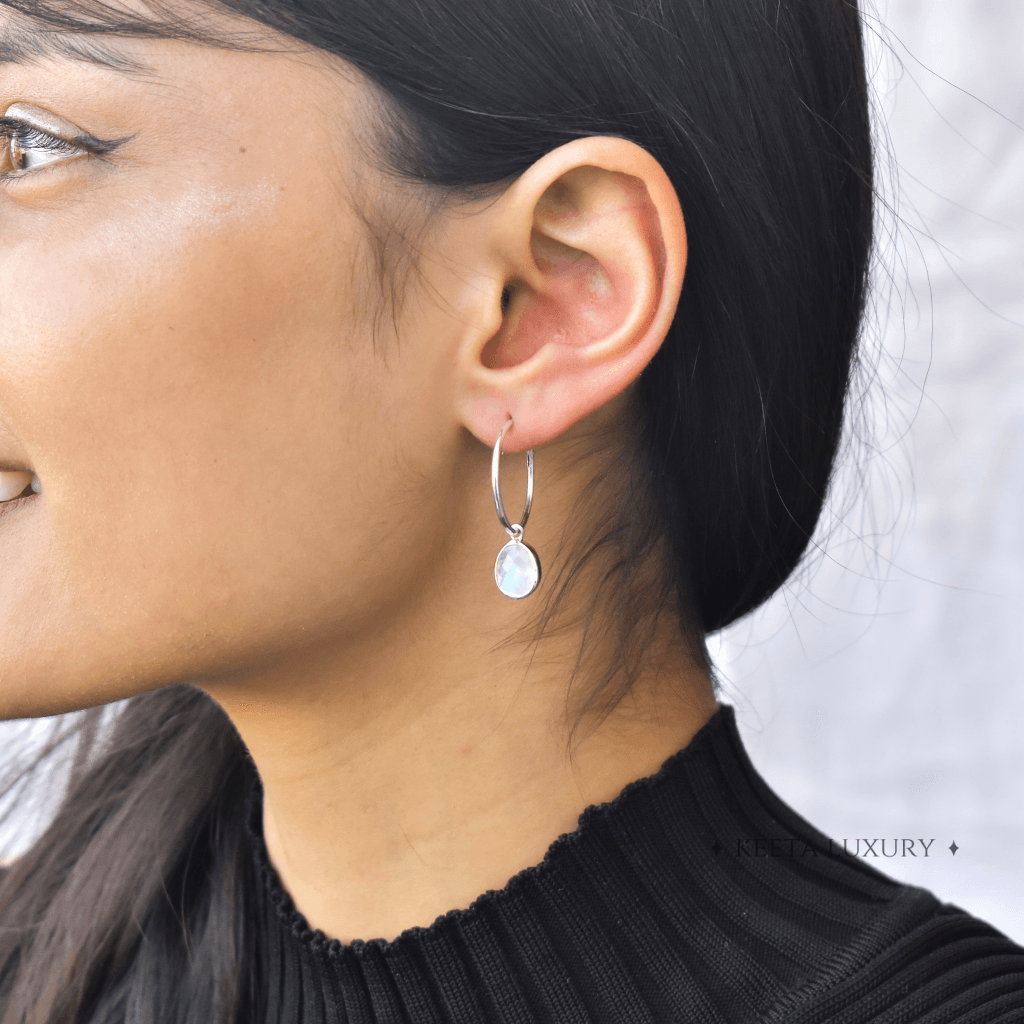 Celestial - Moonstone Earrings -