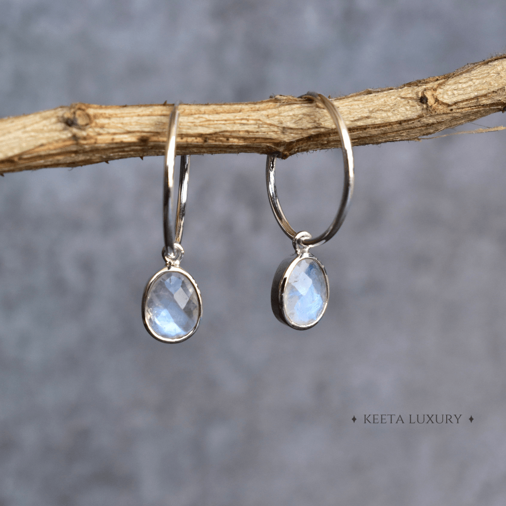 Celestial - Moonstone Earrings -