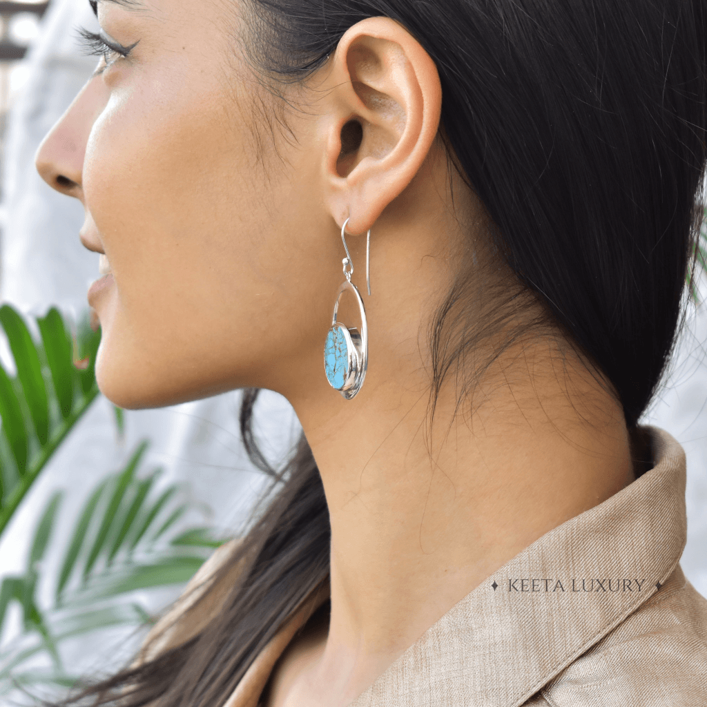 Coin Treasury - Turquoise Dangle -