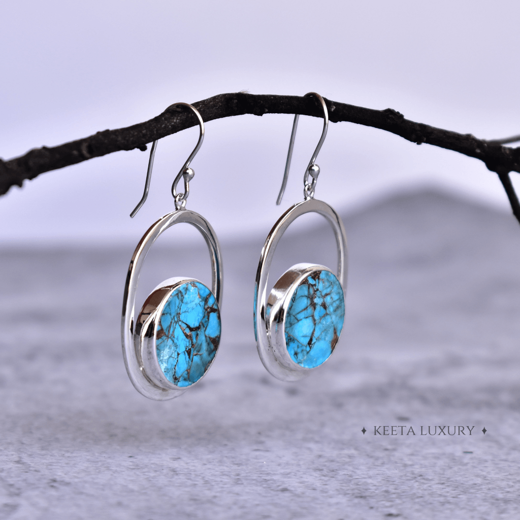 Coin Treasury - Turquoise Dangle -