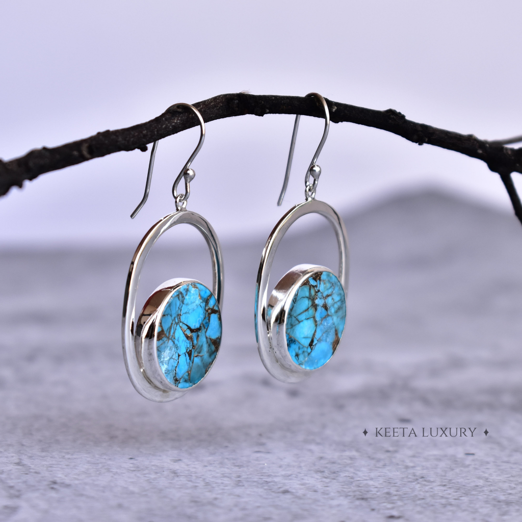 Coin Treasury - Turquoise Dangle -