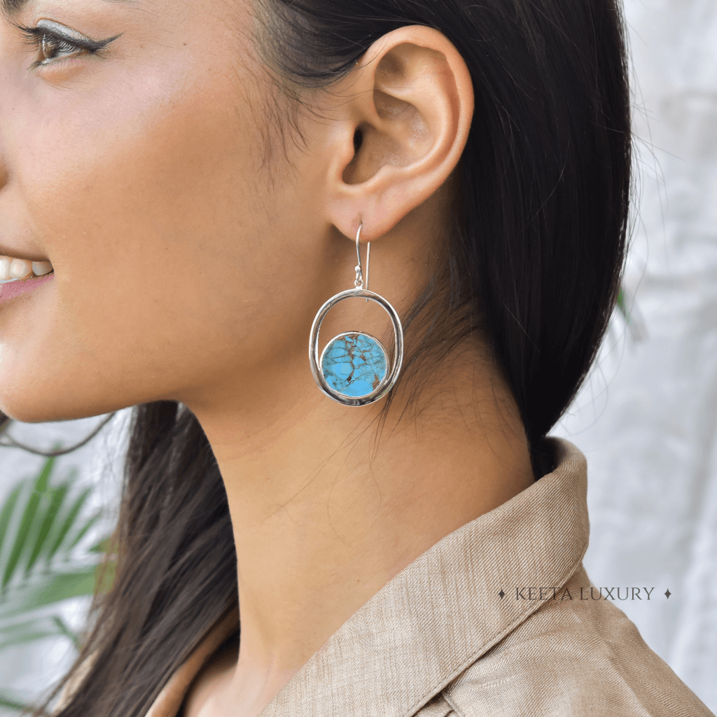 Coin Treasury - Turquoise Dangle -