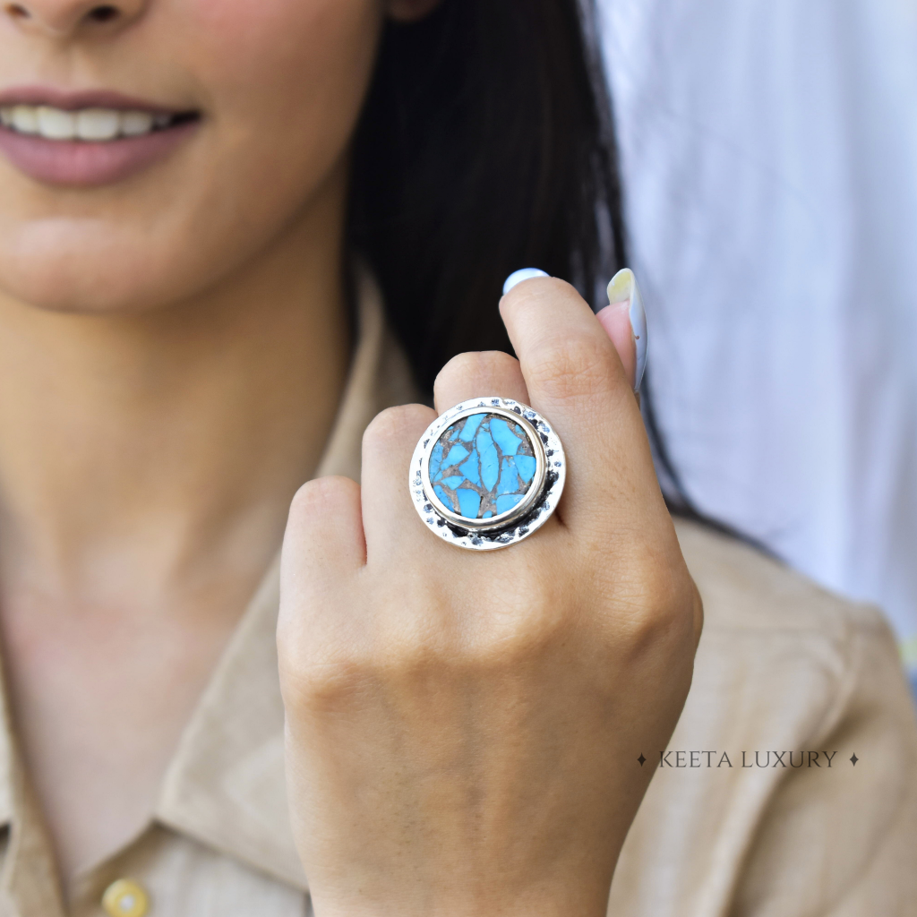 Coin Treasury - Turquoise Ring -