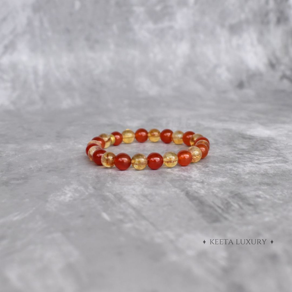 Creativity Spark - Carnelian And Citrine Bracelet Bracelets