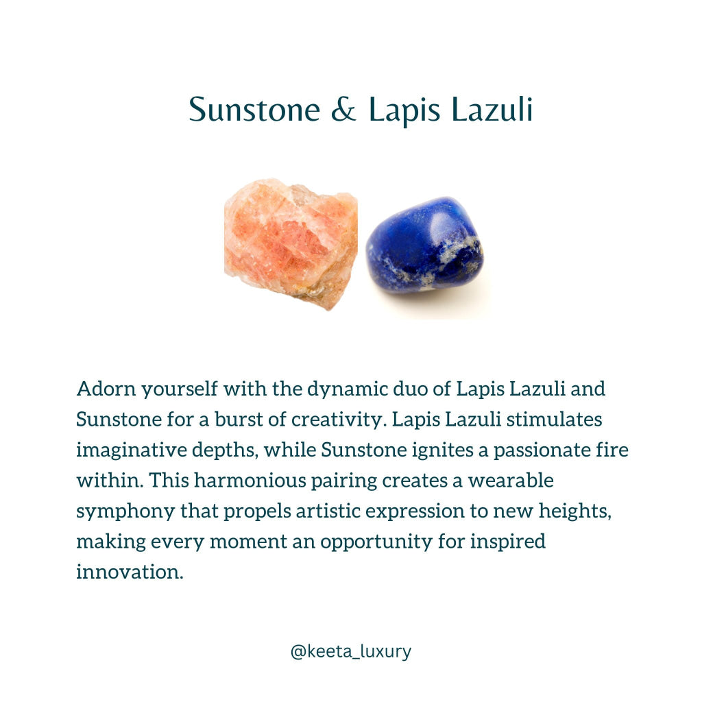 Creativity - Sunstone & Lapis Lazuli Bracelet -