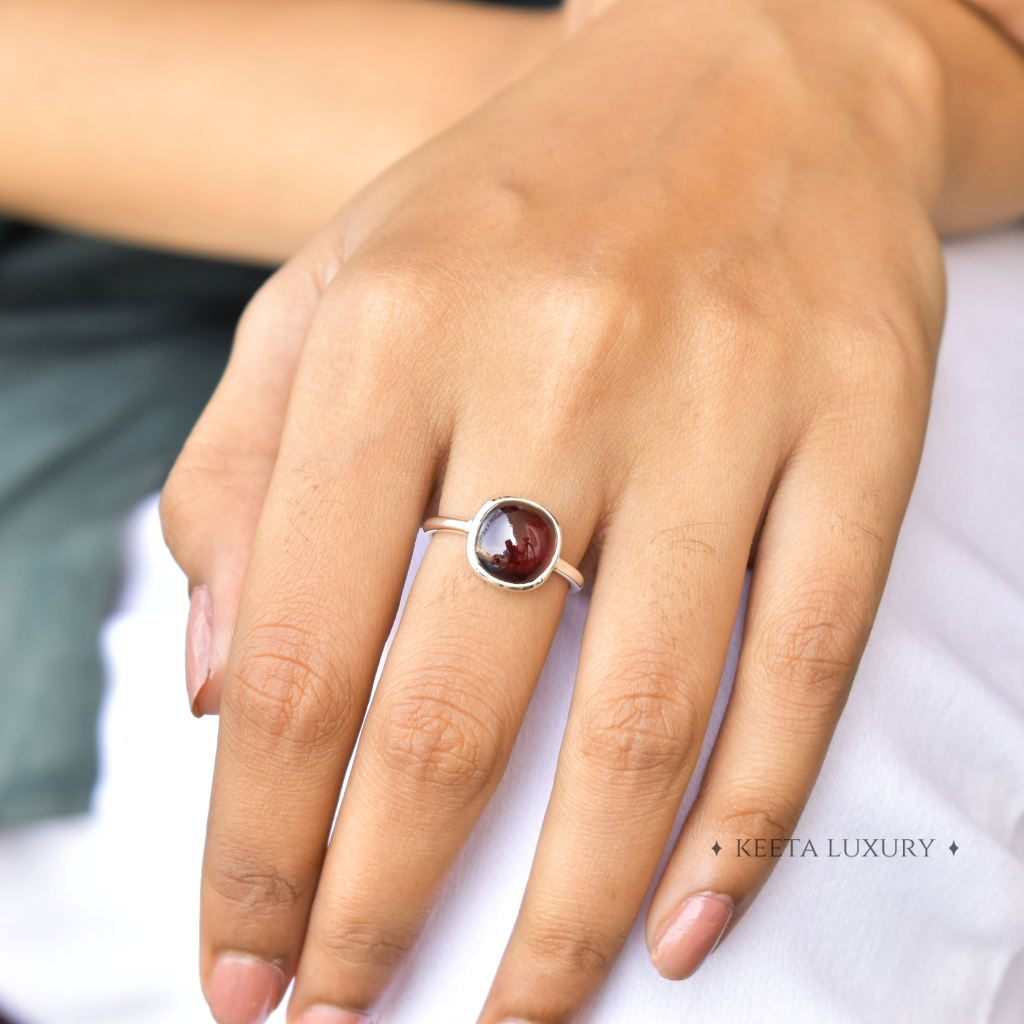 Cushion Conquer - Garnet Ring -