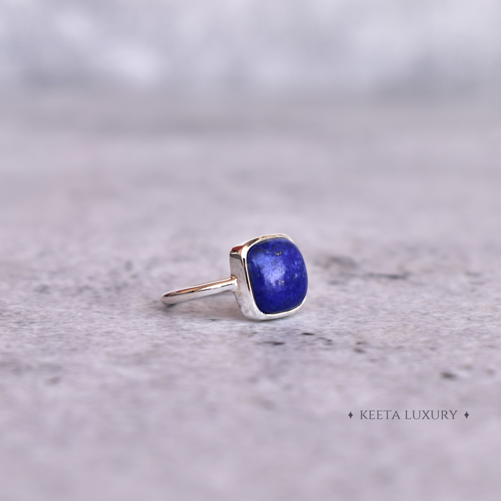 Cushion Conquer - Lapis Lazuli Ring -