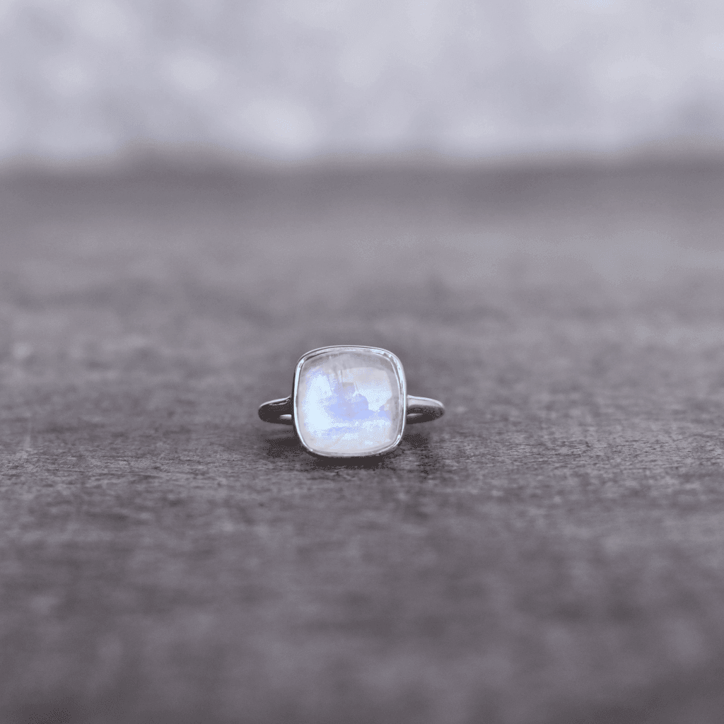 Cushion Conquer - Moonstone Ring -