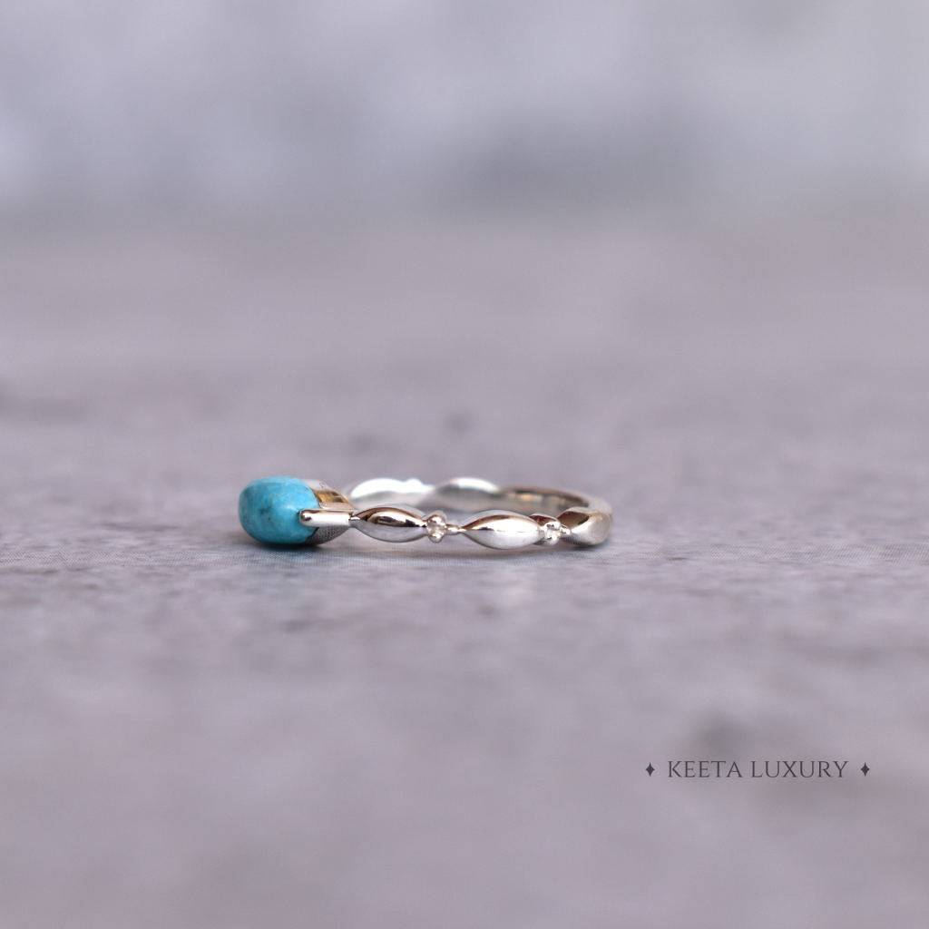 Dainty Whispers - Turquoise Ring -