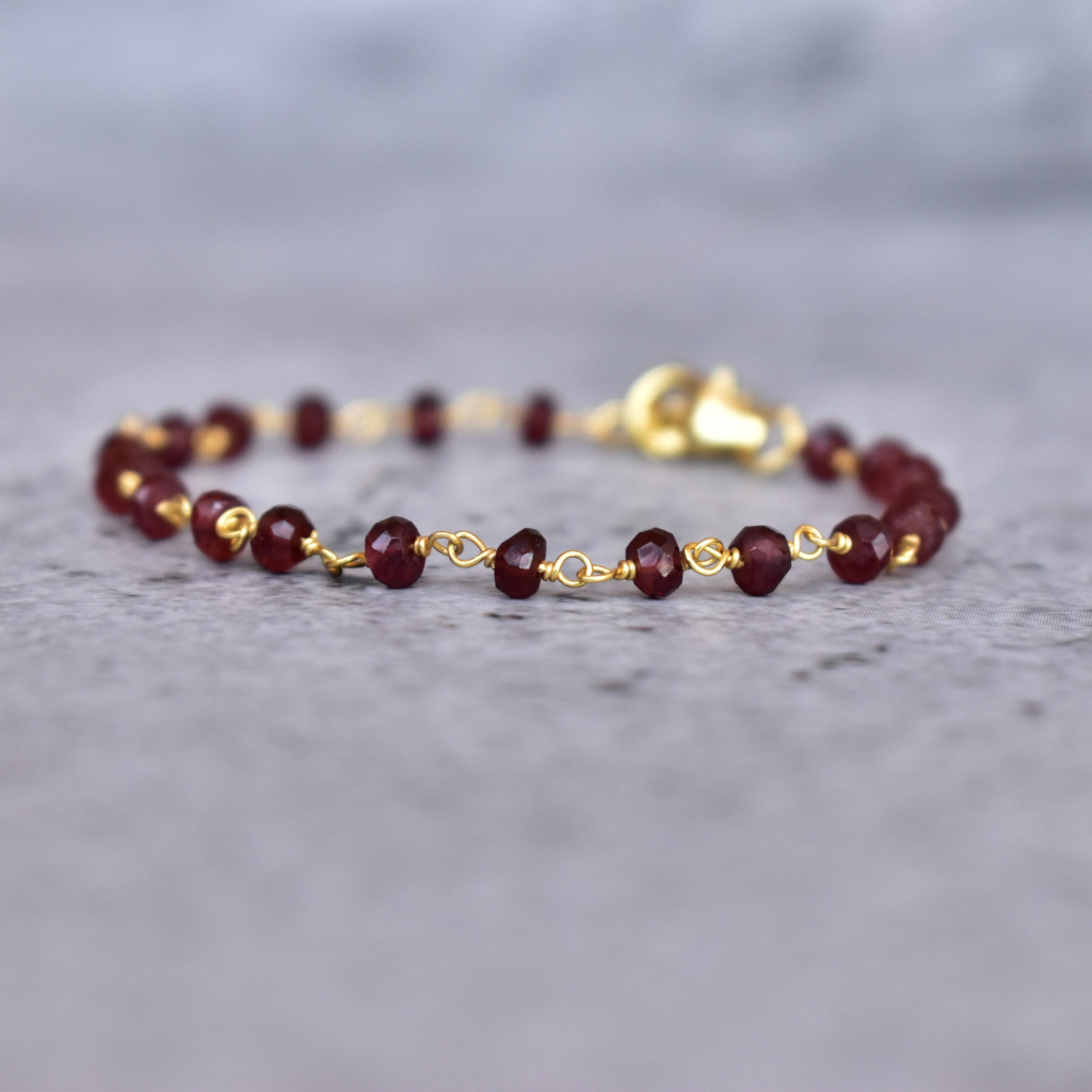 Divine Love - Garnet Bracelets -