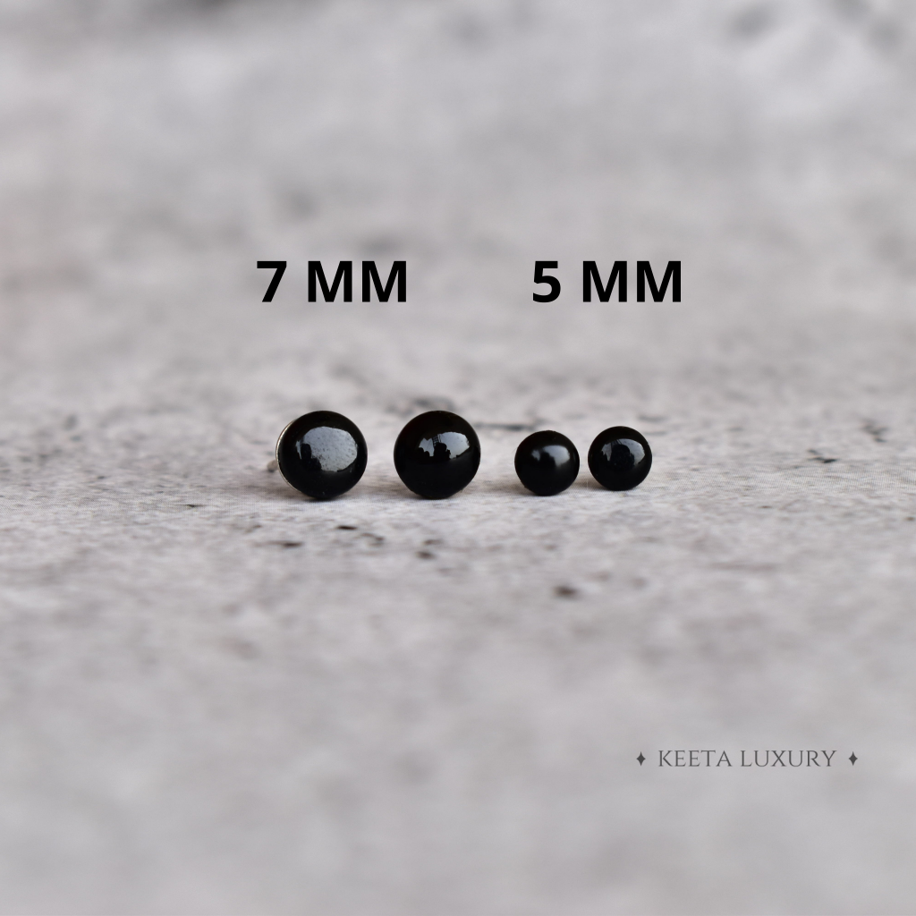 Dovey - Black Onyx Studs -
