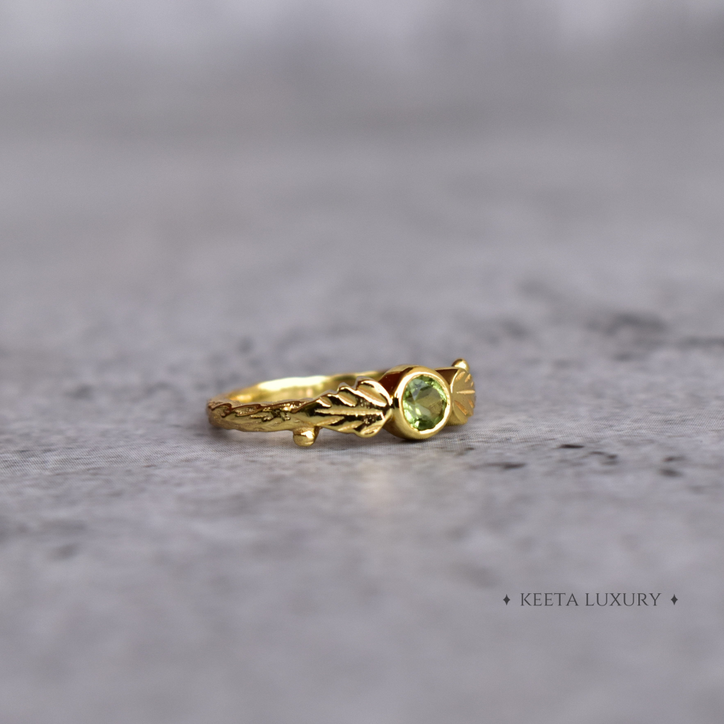 Earth's Radiance - Peridot Ring -