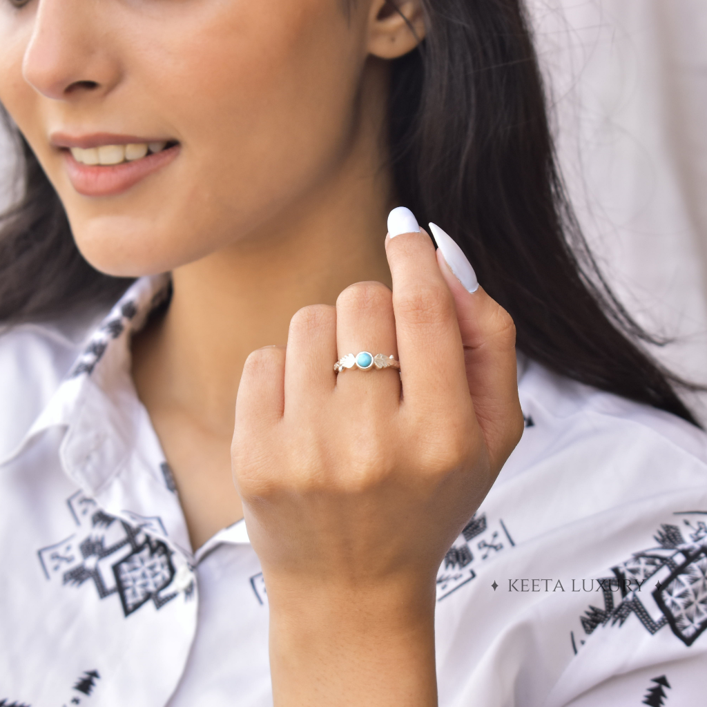 Earth's Radiance - Turquoise Ring -