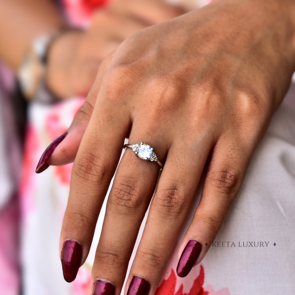 Enchanting Elegance - Moonstone Ring -