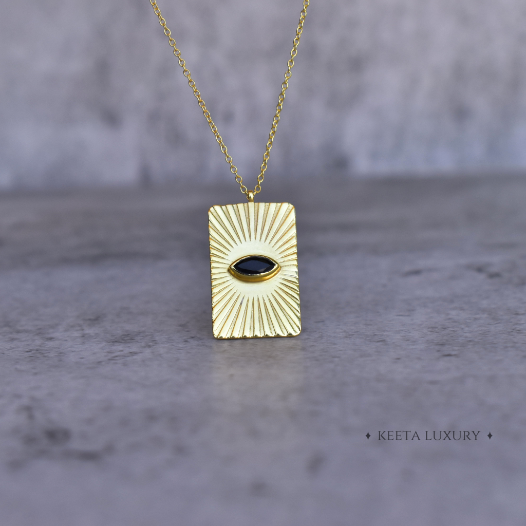 Evil Eye - Black Onyx Necklace -