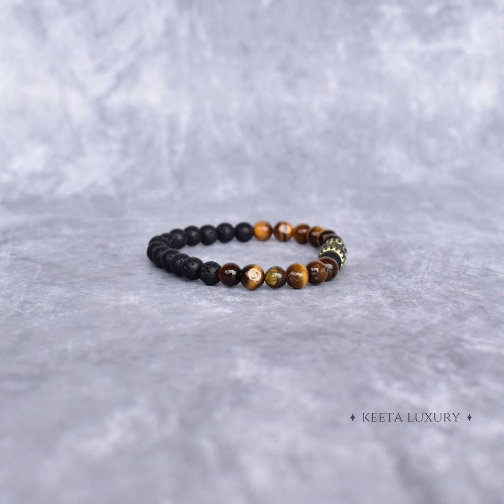 Eye Logic - Tiger And Lava Beads Bracelet Bracelets