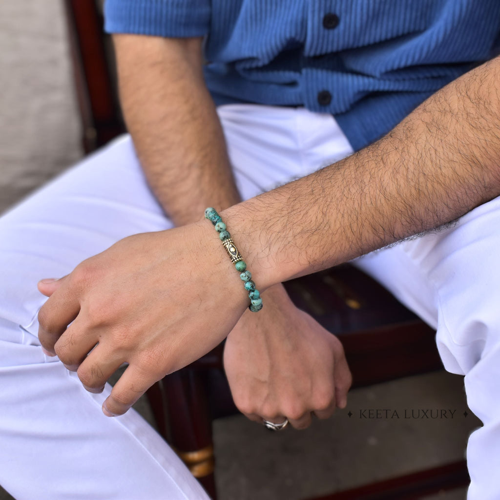 Eye of Serenity - Turquoise Beads Bracelet -