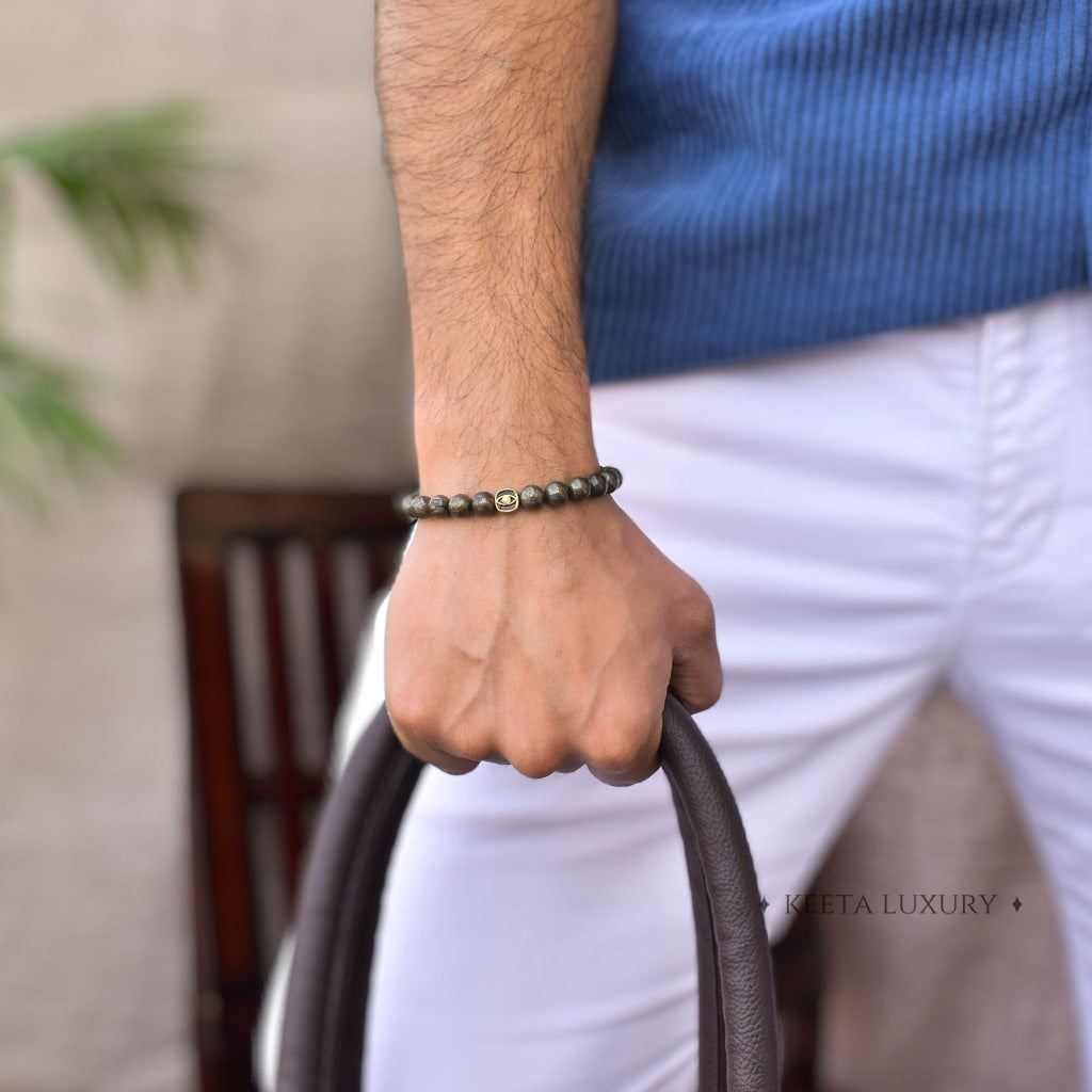 Eye Shield - Pyrite Bracelet -