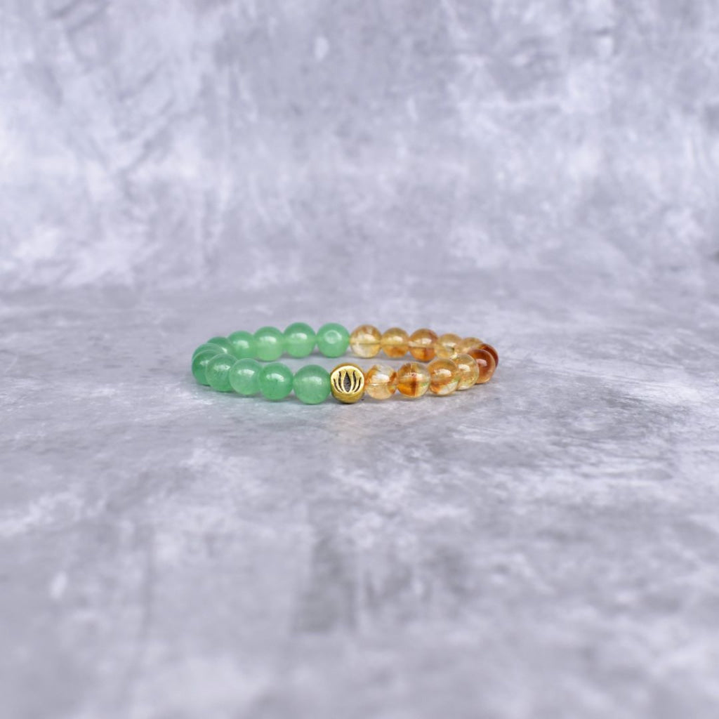 Buy Fortune Flow Green Aventurine Citrine Bracelet Online at