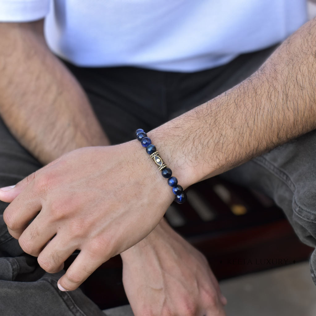 Gaze of Serenity - Blue Tiger's Eye Bracelet -