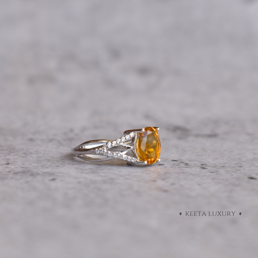 Golden Glow - Citrine Ring -