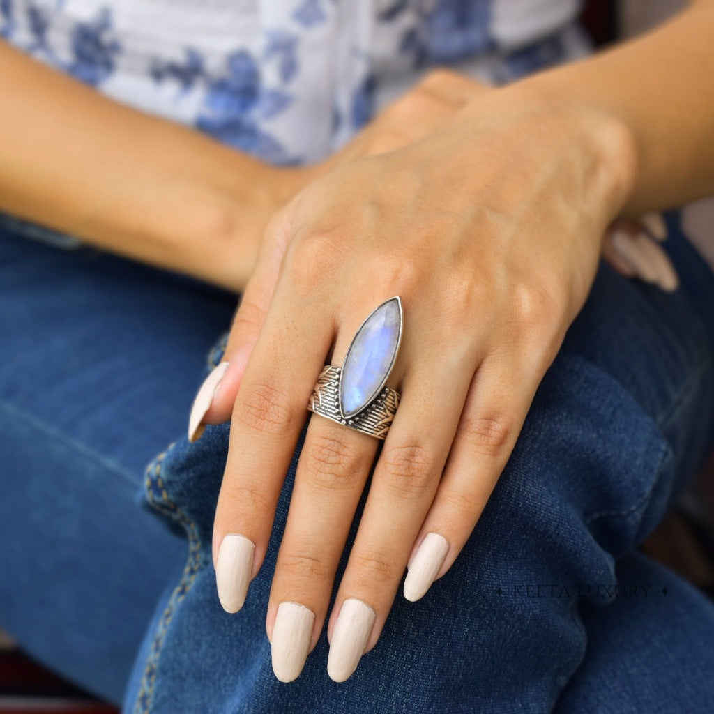 Gypsy Dreams - Moonstone Ring -