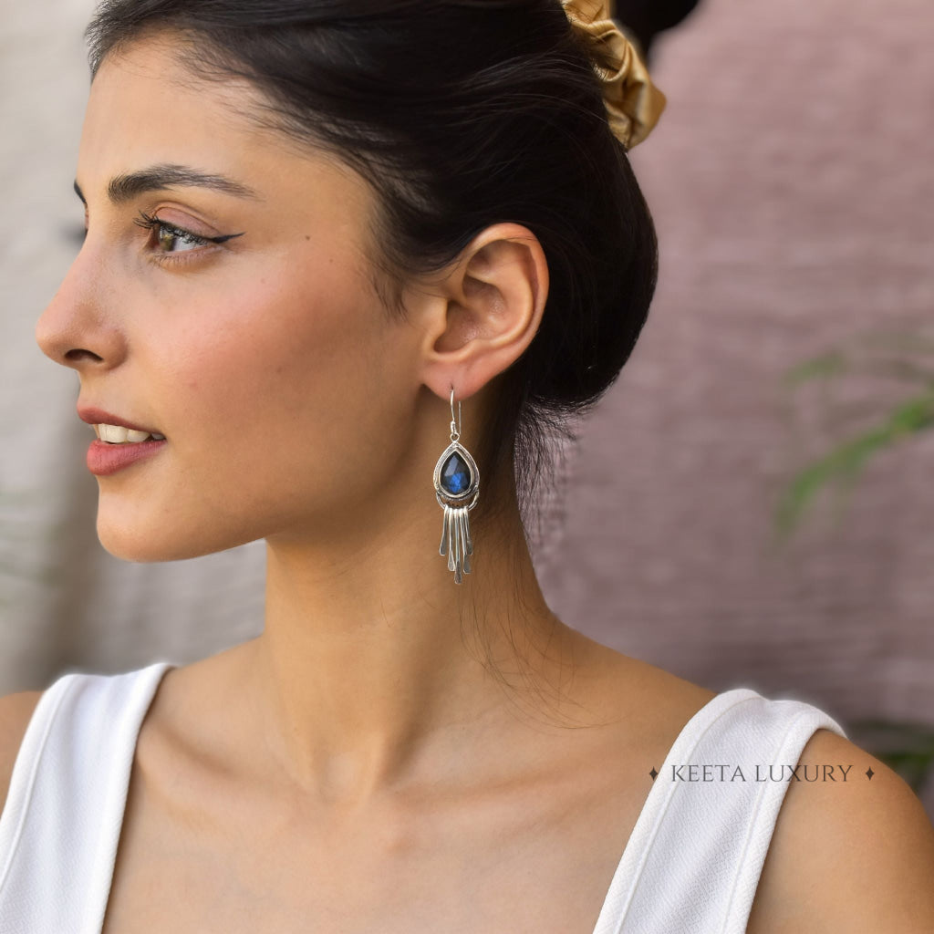 Gypsy Tears - Labradorite Earrings -
