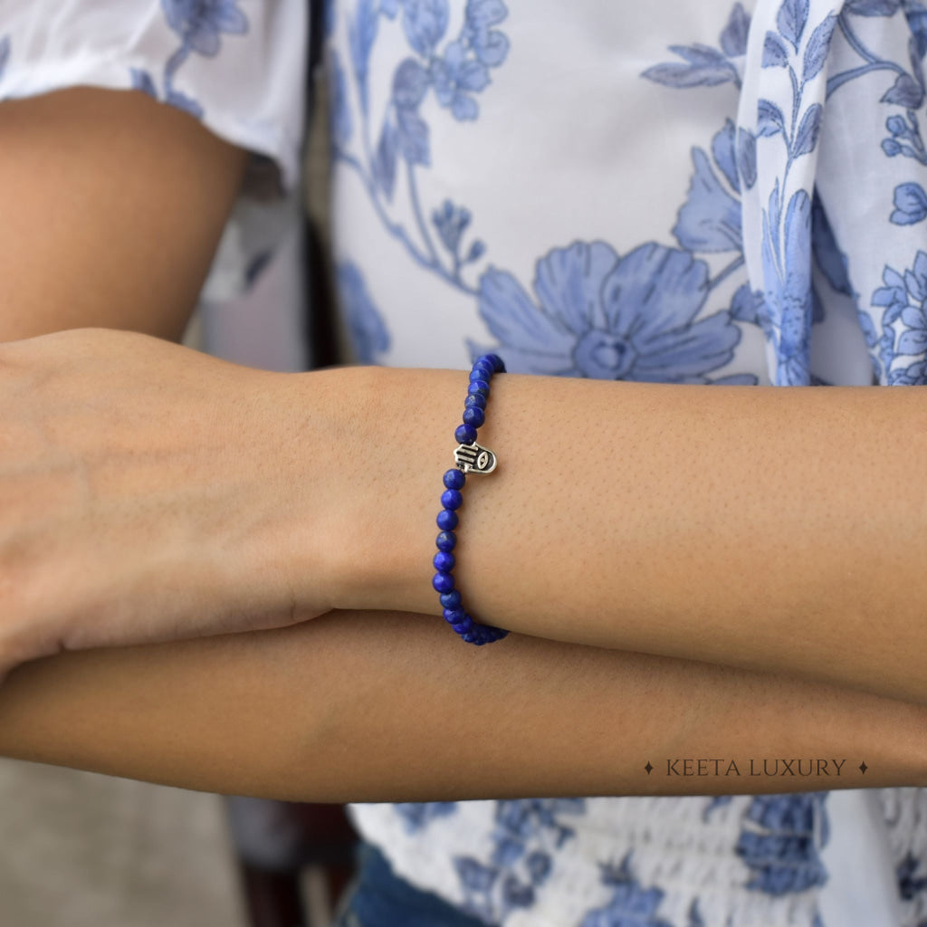Hamsa Harmony - Lapis Lazuli Bracelets -