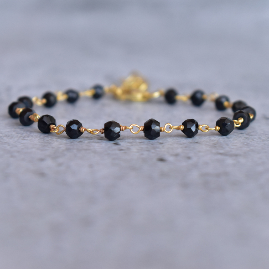 Improved Endurance - Black Onyx Rosary Bracelets -