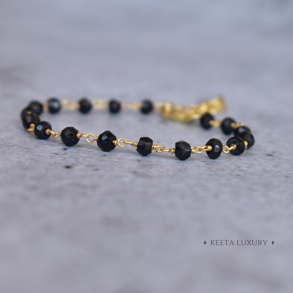 Improved Endurance - Black Onyx Rosary Bracelets -